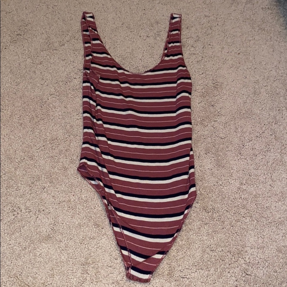 Striped bodysuit